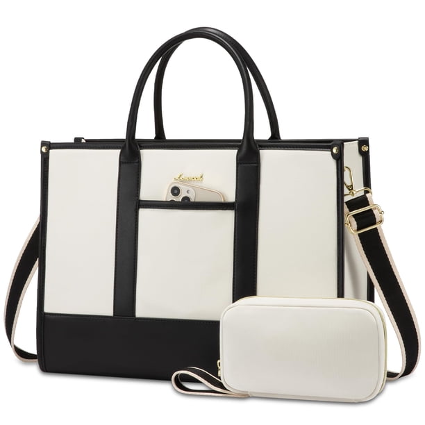 Bolsas de mano para ordenador portátil LOVEVOOK para mujer, bolsa de trabajo, 15,6 pulgadas, grande,