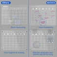 thumbnail image 4 of Monthly Planner Acrylic Magnetic Dry Erase Board, Adhesive Board with 6 Pens, 4 of 6