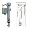 thumbnail image 4 of Valves de Remplissage de Toilettes Haute Pression Réservoir de Toilettes, 4 of 8