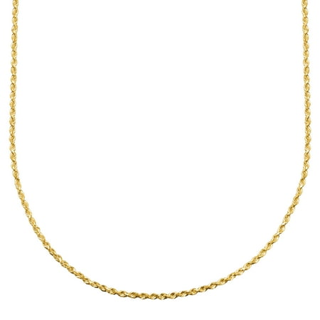 Eternity Gold Men's Glitter Rope Chain Necklace in 14kt Gold, 22"