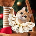 thumbnail image 3 of Pañuelos navideños para perros Pañuelos navideños suaves para perros Baberos ajustables para perros Bufanda transpirable con encaje lindo para mascotas Accesorios reversibles para mascotas, 3 of 6