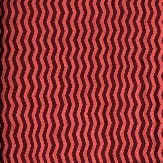 Ahgly Company Indoor Square Abstract Red Modern Area Rugs, 6' Square