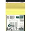 Norcom Junior Legal Pad, 5 X 8 Inches, 50 Sheets Per Pad, Canary, 5 Pack 7657612