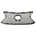 thumbnail image 4 of CAPA For 15-17 NX200T (with F-Sport Package) Front Grille Assembly Dark Silver, 4 of 4