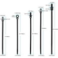 thumbnail image 3 of 110 PCS Automotive Installation Black Push Mount Cable Zip Ties Assorted Sizes, Heavy Duty Self-Locking UV Resistant Wire Ties - For Indoor Wire Bundling, Construction, Automotive, 3 of 7