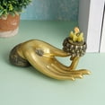 thumbnail image 4 of Portavelas de lámpara de té de Buda Adornos del sudeste asiático Portavelas de resina para dormitorio Hotel Meditación hogar Soledad portavelas candelita, 4 of 7