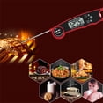 thumbnail image 2 of LCD Meat Thermometer Waterproof Digital Instant Read Meat Thermometer for Kitchen Instant Read Food Thermometer Cooking Thermometer for Candy Deep Fry Liquids Beef Baking Smoker BBQ (Red Color), 2 of 8
