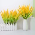 thumbnail image 5 of D-GROEE 7 Forks Artificial Wheat Stalks Golden Wheat Stems Fall Harvest Wheat Bouquet Bunch for DIY Flower Arrangements Thanksgiving Home Wedding Table Decor, 5 of 9
