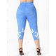 thumbnail image 3 of Leggings Capri Talla Extra Estampado 3D Rosegal Leggings de talla grande, 3 of 5