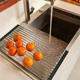 thumbnail image 3 of AURIKAR Roll up Dish Drying Rack,Over The Sink Multipurpose Roll-up Dish Drying Rack，L16.9.3inches×W11.42inches, 3 of 8