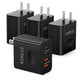 thumbnail image 1 of [Cargador] Cargador de pared USB C UVRESINME de 40 W y 4 puertos tipo C x4, 1 of 7