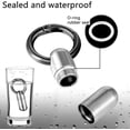 thumbnail image 3 of 1 Pack Micro Keychain Pill Holder, Portable Mini Size Titanium Alloy Pill Box Case, Waterproof & Lightweight Keychain Pill Container for Emergency Out, 3 of 5