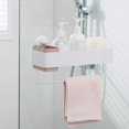 thumbnail image 4 of Organizadores de baño, estante de baño adhesivo con toallero, 4 of 5