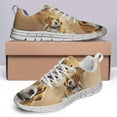 thumbnail image 4 of Beagle Shoes for Men Women Running Sneakers Breathable Casual Sport Tennis Shoes Gift for Him Her White Size 9.5, 4 of 5