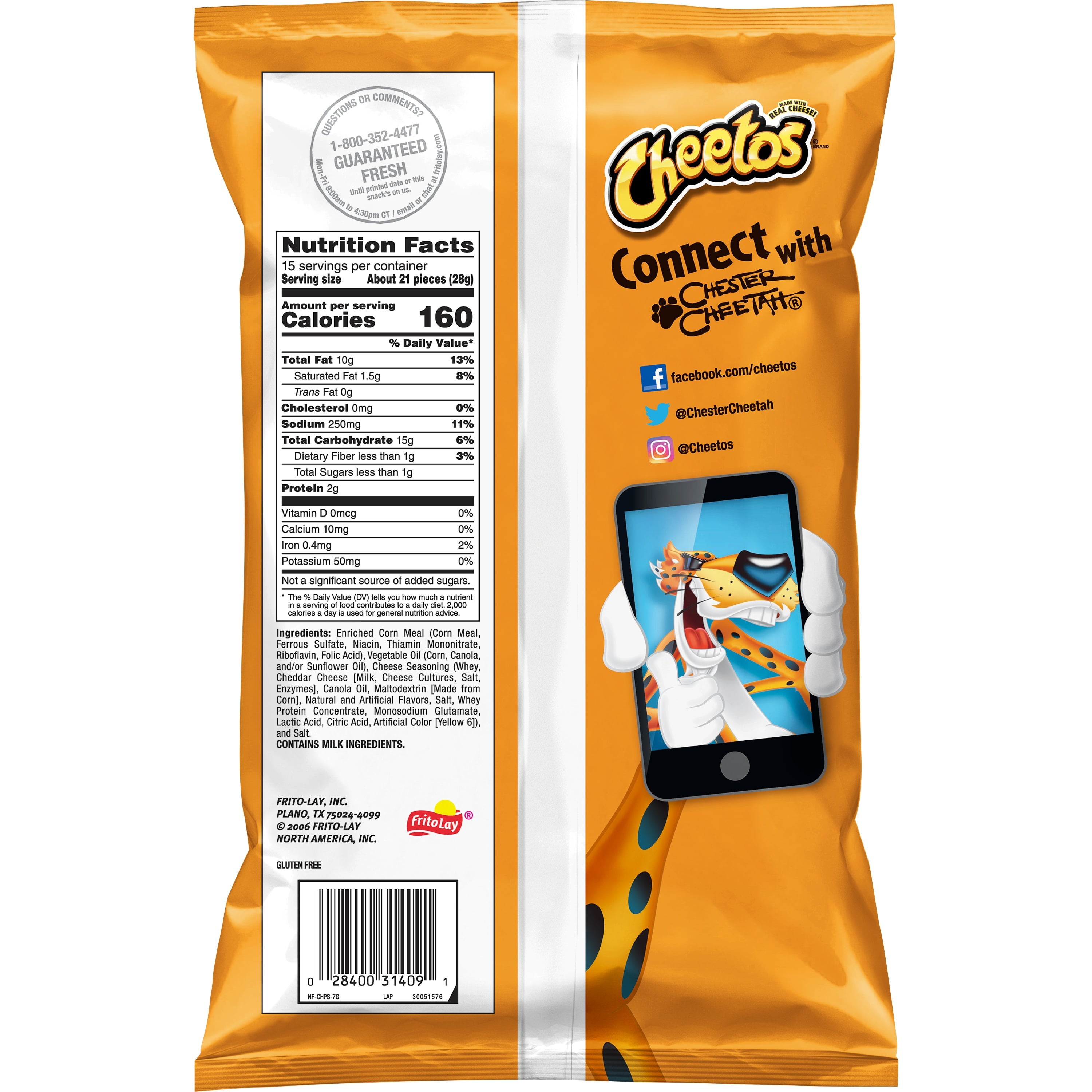 Cheetos Crunchy Cheese Flavored Snacks, 1.375 oz, Joe V's Smart Shop