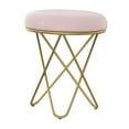 thumbnail image 2 of yuksok Tabouret de Maquillage Coussin Repose-Pieds Moderne pour Bureau Intérieur Entrée Rose, 2 of 9