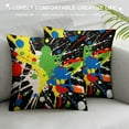 thumbnail image 3 of RUIYC  Throw Pillow Case Cushion Cover Decorations for Couch Bed Chair, Splash Ink Art Colorful Pattern Modern, 3 of 5