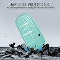 thumbnail image 6 of OFFCURVE Soft TPU Key Fob Cover for Jeep, Dodge, Chrysler Vehicles, 1 Pack, Star Cyan, 6 of 6