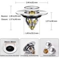 thumbnail image 2 of Dww-universal Pop Up Basin Drain With Anti-clogging Filter, Kitchen Sink Drain (34-38mm), 2 of 5