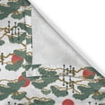 thumbnail image 6 of Ambesonne Ethnic Valance & Curtain, Japanese Pattern Sun, 55"x45", Army Green and Vermilion, 6 of 7