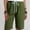 Green, variant on BKQCNKM Cargo Pants Women Cargo Sweatpants For Women Fashion Casual Waist Pockets Solid Elastic Pants Women Shorts Loose Summer Pants Cargo Pants Black L