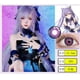 thumbnail image 1 of 2 Pzs/1 Par De Lentes De Contacto De Colores De Color Anime Pupila Genshin Hutao Cosplay, 1 of 4