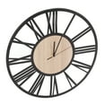 thumbnail image 3 of Reloj de pared decorativo grande, reloj de pared, reloj de pared único de madera, reloj de pared grande, diseño fácil de usar, 3 of 14