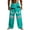 Mint Green, variant on Mens Funny Pants with Pockets Summer Loose Straight Leg Linen Pants Novelty 3D Cartoon Print Beach Slacks Stretch Waist Drawstring Trousers Mint Green L