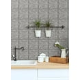 thumbnail image 3 of NextWall Faux Embossed Tile Peel and Stick Wallpaper, 3 of 7