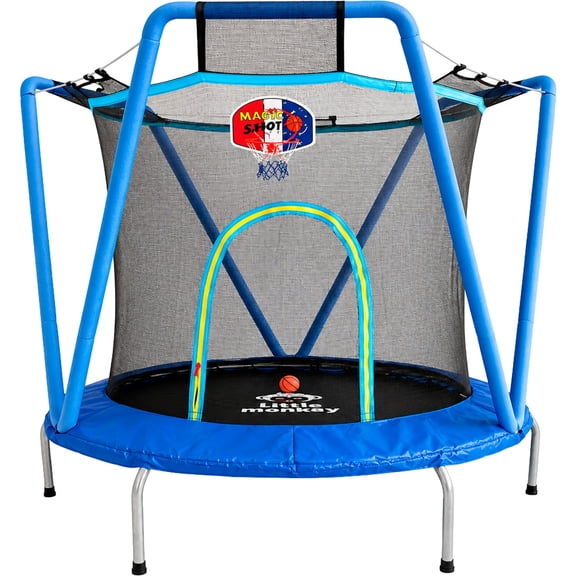 Trampolin Brincolin Infantil Little Monkey 163 cm  Canasta Pelota