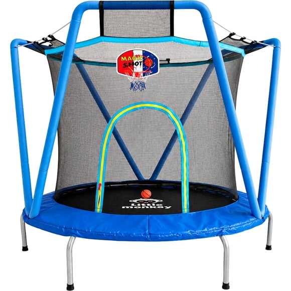 Trampolin Brincolin Infantil Little Monkey 163 cm Canasta Pelota