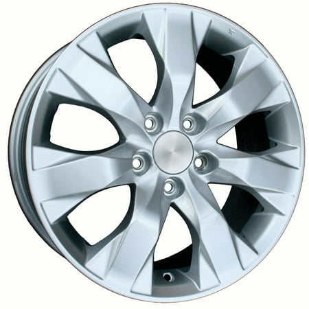 08 Accord Coupe Rims 2008-2011 Honda Accord::Coupe 17x7.5 Alloy Wheel, Rim Bright Sparkle Silver Full Face Painted - 63934 ()
