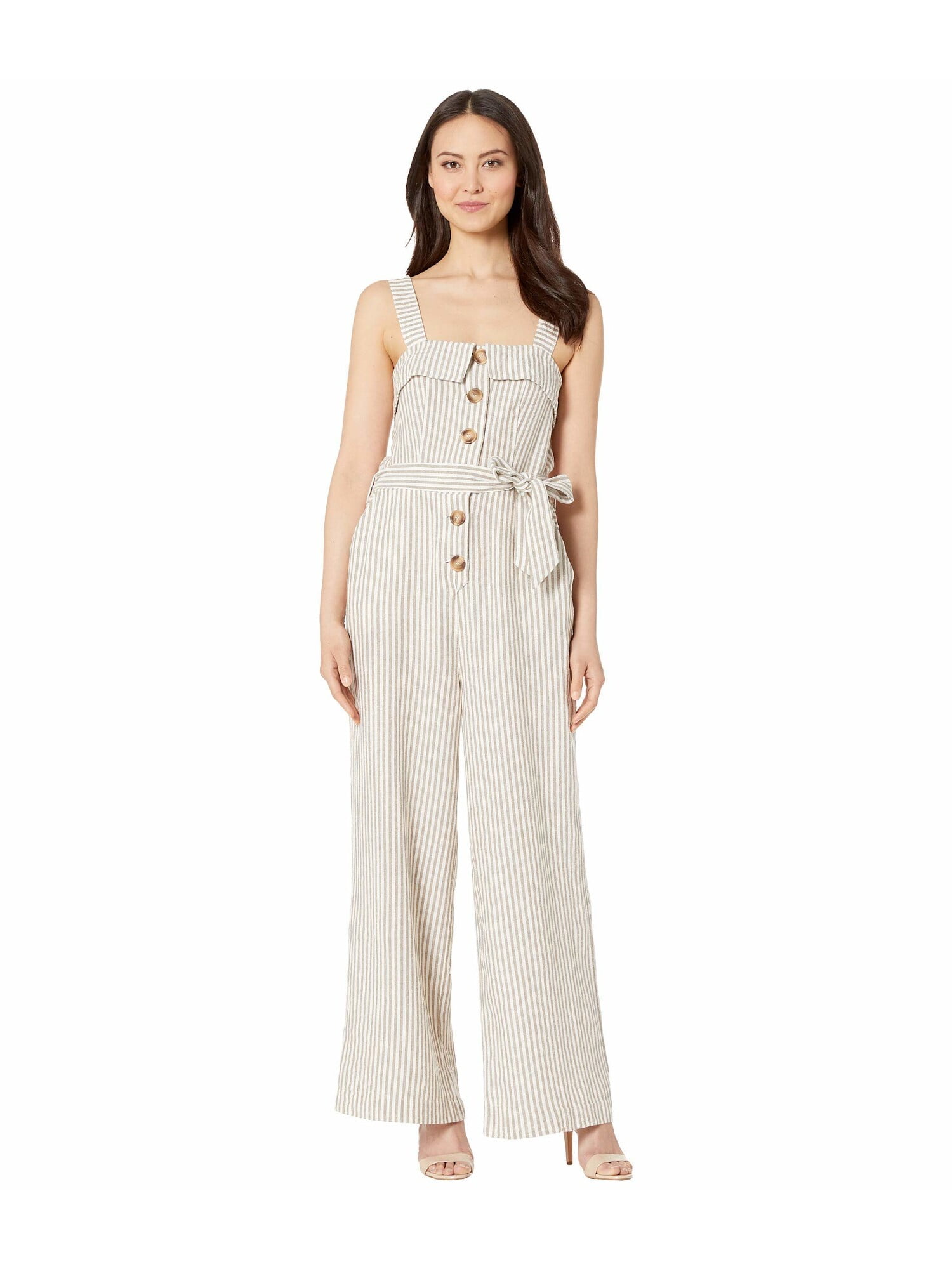 tie front wide leg jumpsuit vince camuto