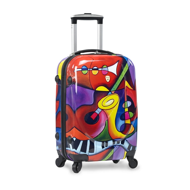 Dejuno 3-Piece Lightweight Hardside Spinner Upright Luggage Set - Jazz