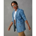 thumbnail image 2 of utcoco Womens Jean Jacket Casual Loose Button Down Denim Jacket, 2 of 4