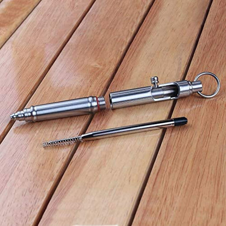 SMOOTHERPRO Heavy Duty Stainless Steel Bolt Action Pen for Tremor Parkinson  Arthritic Hands EDC Pocket Design (SS258) 