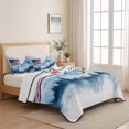 thumbnail image 5 of Twin XL Quilt Set 68''x98'', 4th of July American Flag Lightweight Summer Bedspread Coverlet Set with 2 Pillow Shams, Independence Day Forest Breathable All Season Quilt Bedding for Dorm/Guest Room, 5 of 9