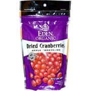 Eden Foods Organic Dried Cranberries Sweetened with Apple Juice -- 4 oz