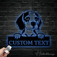 thumbnail image 3 of Handmadetneonsign Custom Beagle Dog Metal Wall Art LED Light - Personalized Dog Name Home Decor, 3 of 5