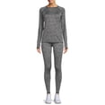 thumbnail image 5 of ClimateRight by Cuddl Duds Women's Plush Warmth Long Thermal Top and Leggings, 2-Piece Set, 5 of 6