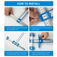 thumbnail image 6 of Giyblacko Fixing Clip Cabinet Hardware Punch Locator Drill Wood Drilling Dowelling For Installation Of Handles Knobs On Doors And Drawer Cabinet Template Tool For Handles And Pulls, 6 of 9