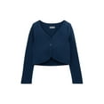 thumbnail image 5 of Weekend Academy Girls Long Sleeve Ribbed Cardigan, Sizes 4-18, 5 of 5