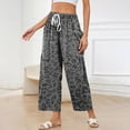 thumbnail image 7 of Textilo Womens Barrel Sweatpants Cheetah Print Wide Leg Pant with Side Pockets Drawstring Elastic Waist Trouser Baggy Comfy Casual Lounge Fall Winter Slacks, 7 of 7