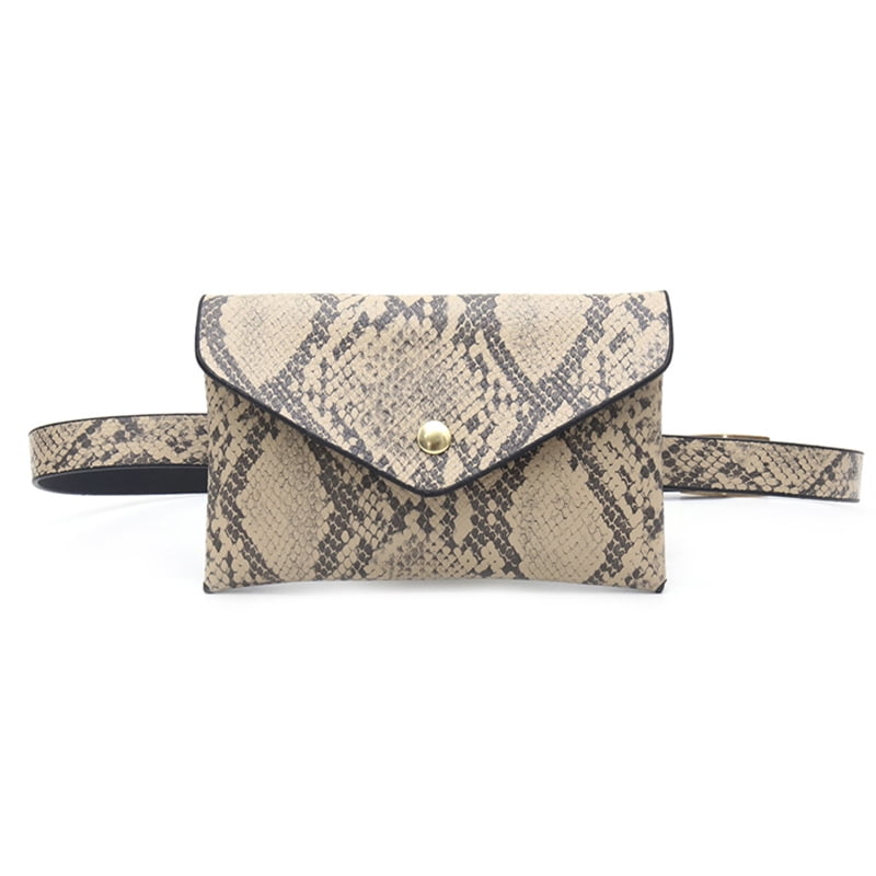 snake print waist belt