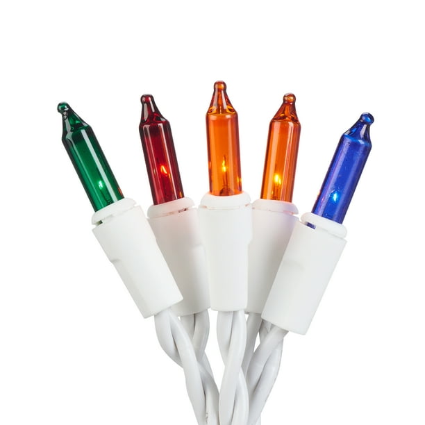 Holiday Time Multicolor Icicle Christmas Lights Set, 18', 300 Count, White Wire - Walmart.com