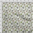 thumbnail image 3 of oneOone Cotton Jersey Lime Green Fabric Flower Artistic Dress Material Fabric Print Fabric By The Yard 58 Inch Wide, 3 of 4