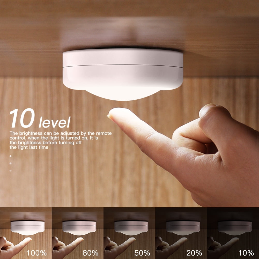 Lowestbest 6Pcs LED Color Changing Puck Lightings, Battery Powered Dimmable Night Light with Wireless Remote Controls for Cabinet & Counter Lowestbest 6Pcs LED Color Changing Puck Lightings, Battery Powered Dimmable Night Light with Wireless Remote Controls for Cabinet & Counter