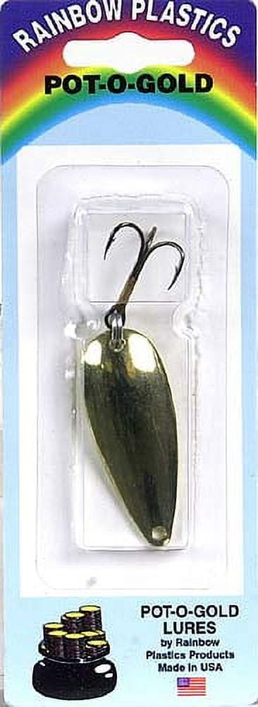 Double X Tackle Pot-o-gold Bass & Trout Spoon Fishing Lure, Frog