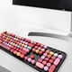 thumbnail image 4 of Combo Mofii Sweet Keyboard Mouse Combo Color mezclado 2.4G Teclado inalámbrico Mouse Set Tapa de tecla de suspensión circular para PC Laptop Black Mofii  Combo, 4 of 6