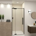 thumbnail image 3 of Transolid Ipd367610c-R 76" High X 36" Wide Pivot Semi Frameless Shower Door - Black, 3 of 4